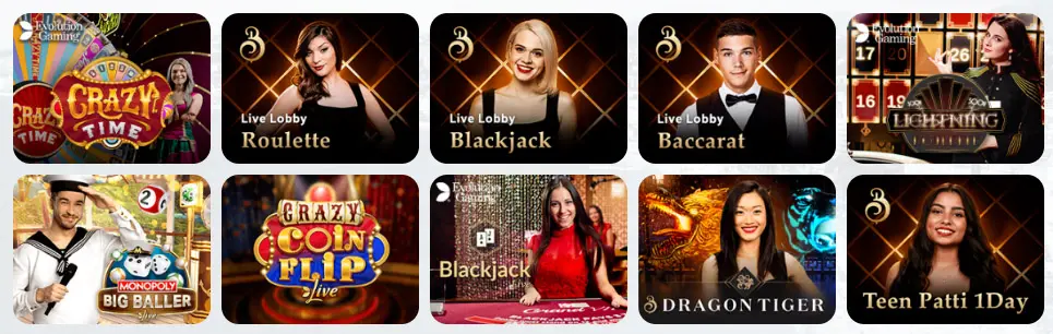 Juegos de casino en vivo 7Slots Casino