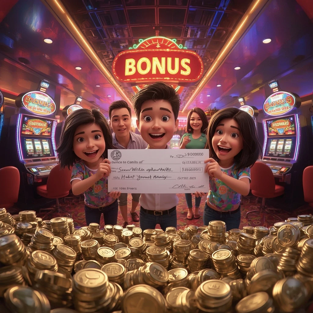 bono en las manos de un hombre en el casino 7SLOTS CASINO