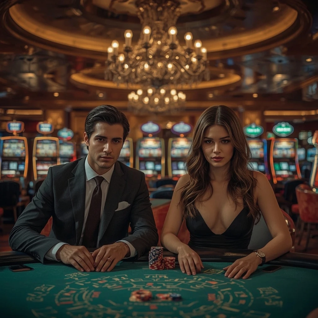 Dos jugadores de póker en 7SLOTS CASINO